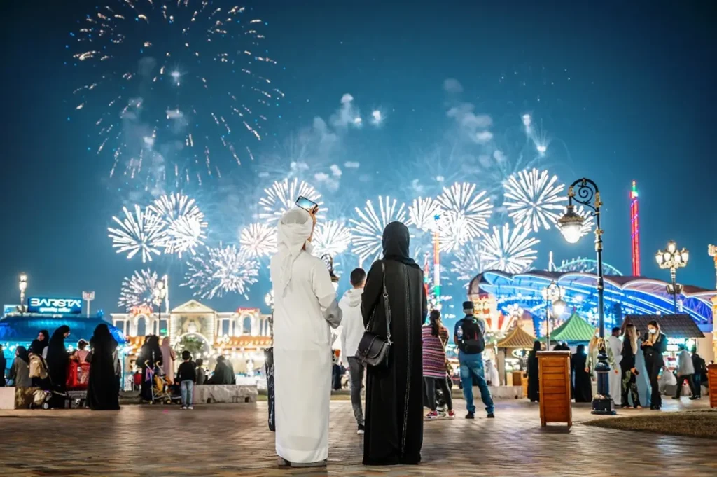 Fireworks at Global Village