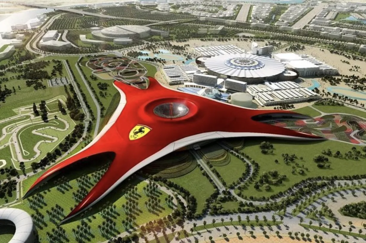 Ferrari World Abu Dhabi Aerial View